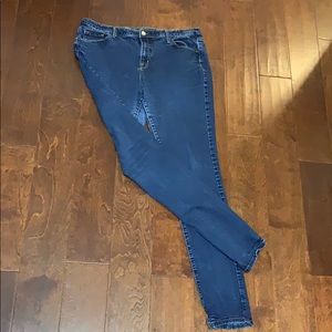 Boot cut high waisted jeans-Size 14